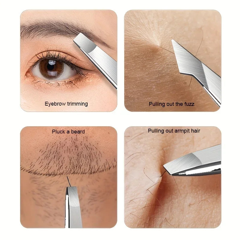 Professional Tweezers 4 Piece Set