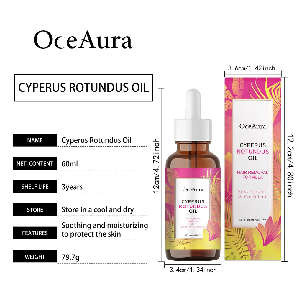 Cyperus Rotundus Oil Body Hair Remover