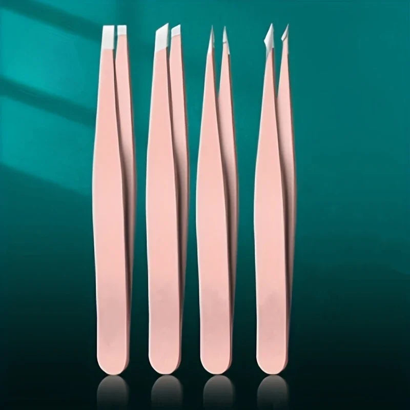 Professional Tweezers 4 Piece Set