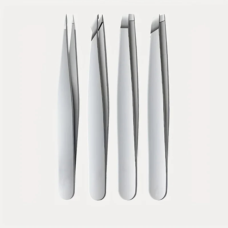 Professional Tweezers 4 Piece Set