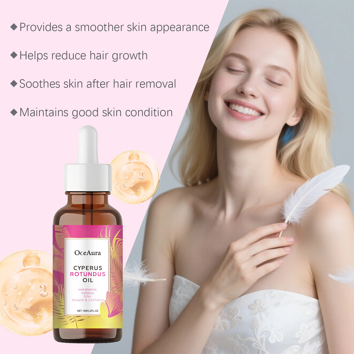 Cyperus Rotundus Oil Body Hair Remover